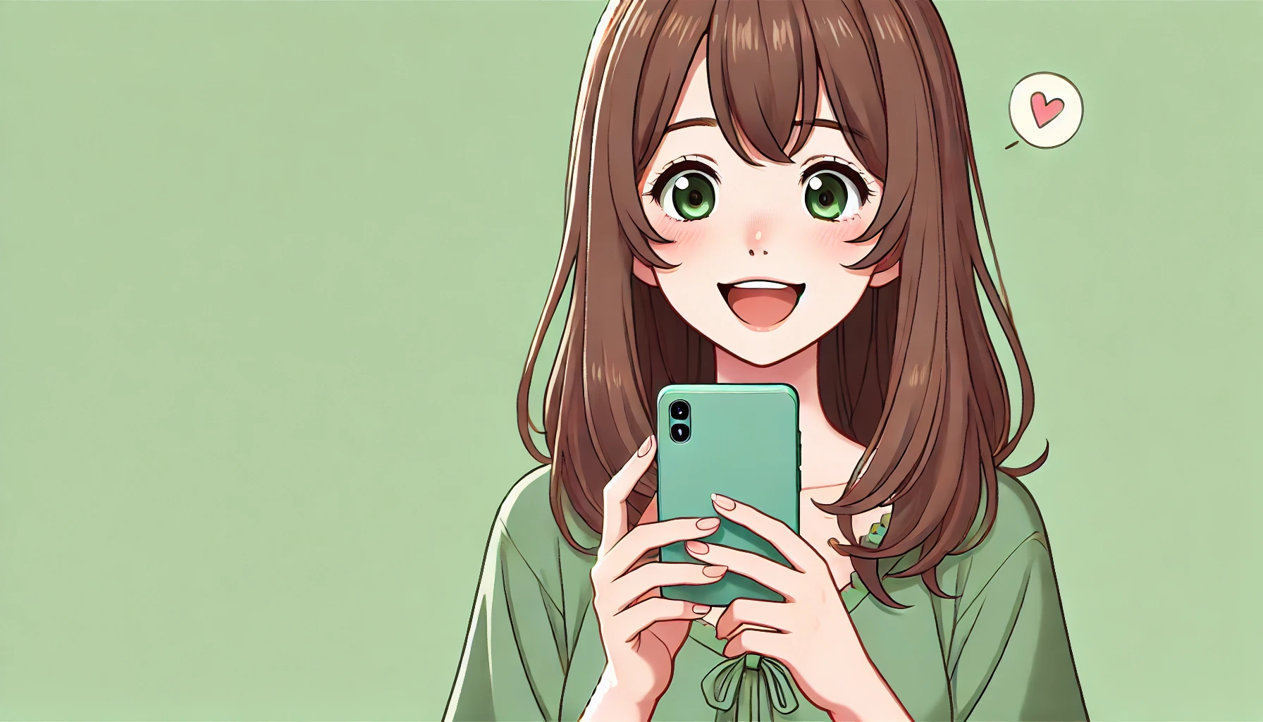 スマホでいい求人を見つけた女性の画像イメージ